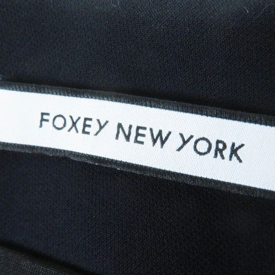 FOXEY NEW YORK No color jacket 42669 Outer: 90% polyester, Outer: 10% polyurethane, Lining: 100% polyester Dark navy LEVETE JACKET Women 40 Used Authentic
