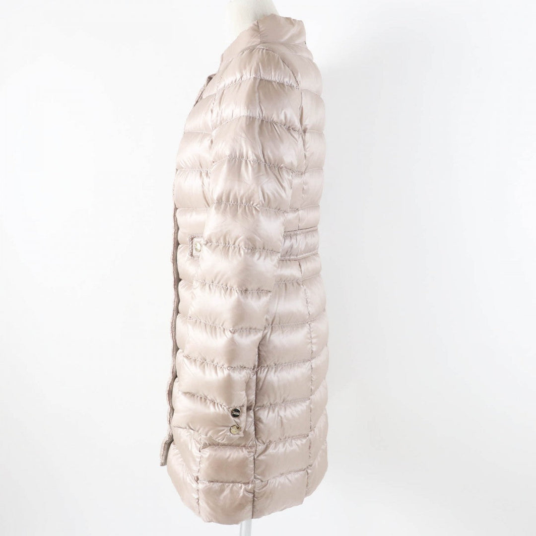 Herno down coat PI0667D Outer: 100% nylon, Lining: 100% nylon, Filling: 90% down, Filling: 10% feather, Part: 60% cotton Beige type Women 40 Used Authentic