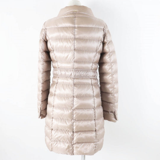 Herno down coat PI0667D Outer: 100% nylon, Lining: 100% nylon, Filling: 90% down, Filling: 10% feather, Part: 60% cotton Beige type Women 40 Used Authentic