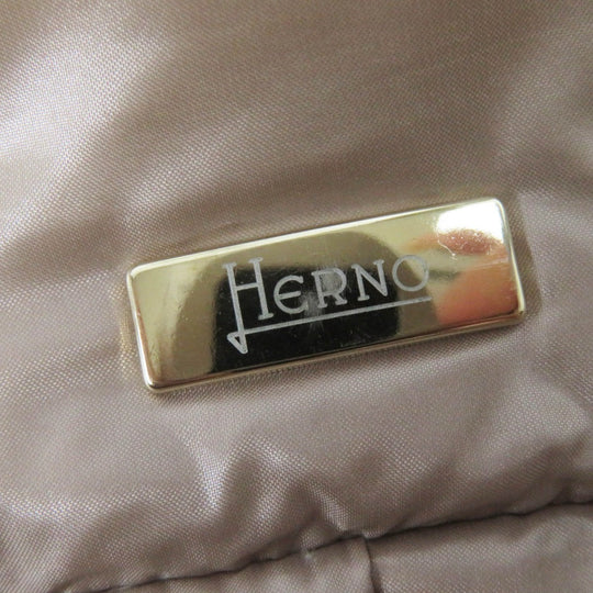 Herno down coat PI0667D Outer: 100% nylon, Lining: 100% nylon, Filling: 90% down, Filling: 10% feather, Part: 60% cotton Beige type Women 40 Used Authentic