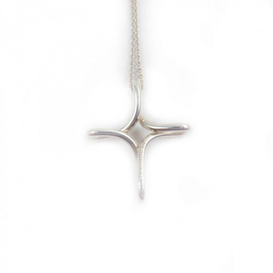 TIFFANY&Co. Necklace Main�FSV925 Silver El Saperetti Women Used Authentic