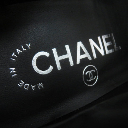CHANEL short boots G29128 Main: Leather black Women 34.5 Used Authentic