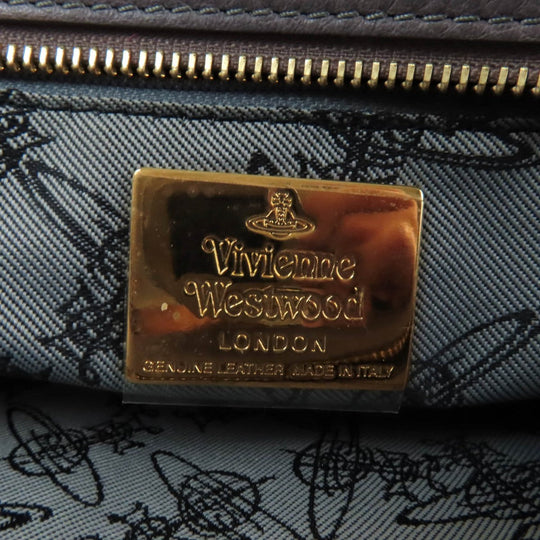 Vivienne Westwood Clutch bag Main: Leather Gray type Women Used Authentic