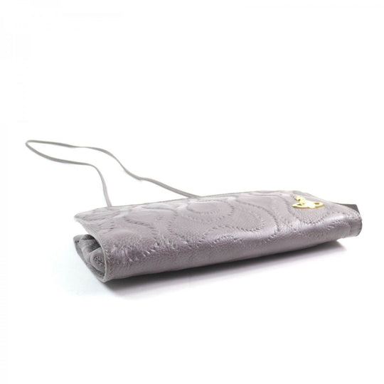 Vivienne Westwood Clutch bag Main: Leather Gray type Women Used Authentic