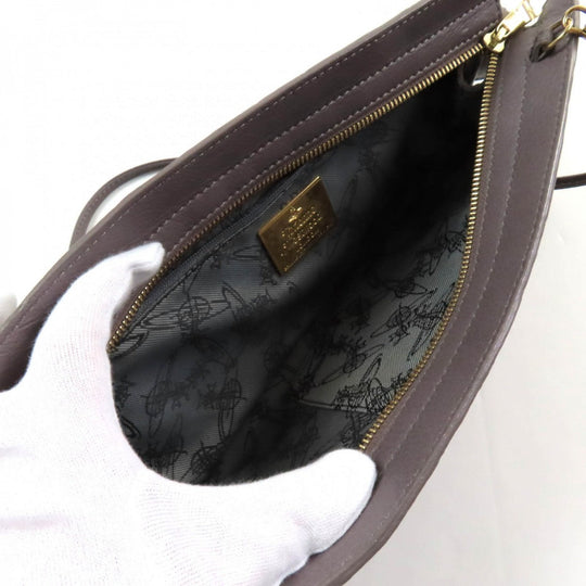 Vivienne Westwood Clutch bag Main: Leather Gray type Women Used Authentic