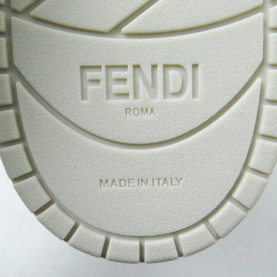 FENDI sneakers 8E8423 leather White beige 38