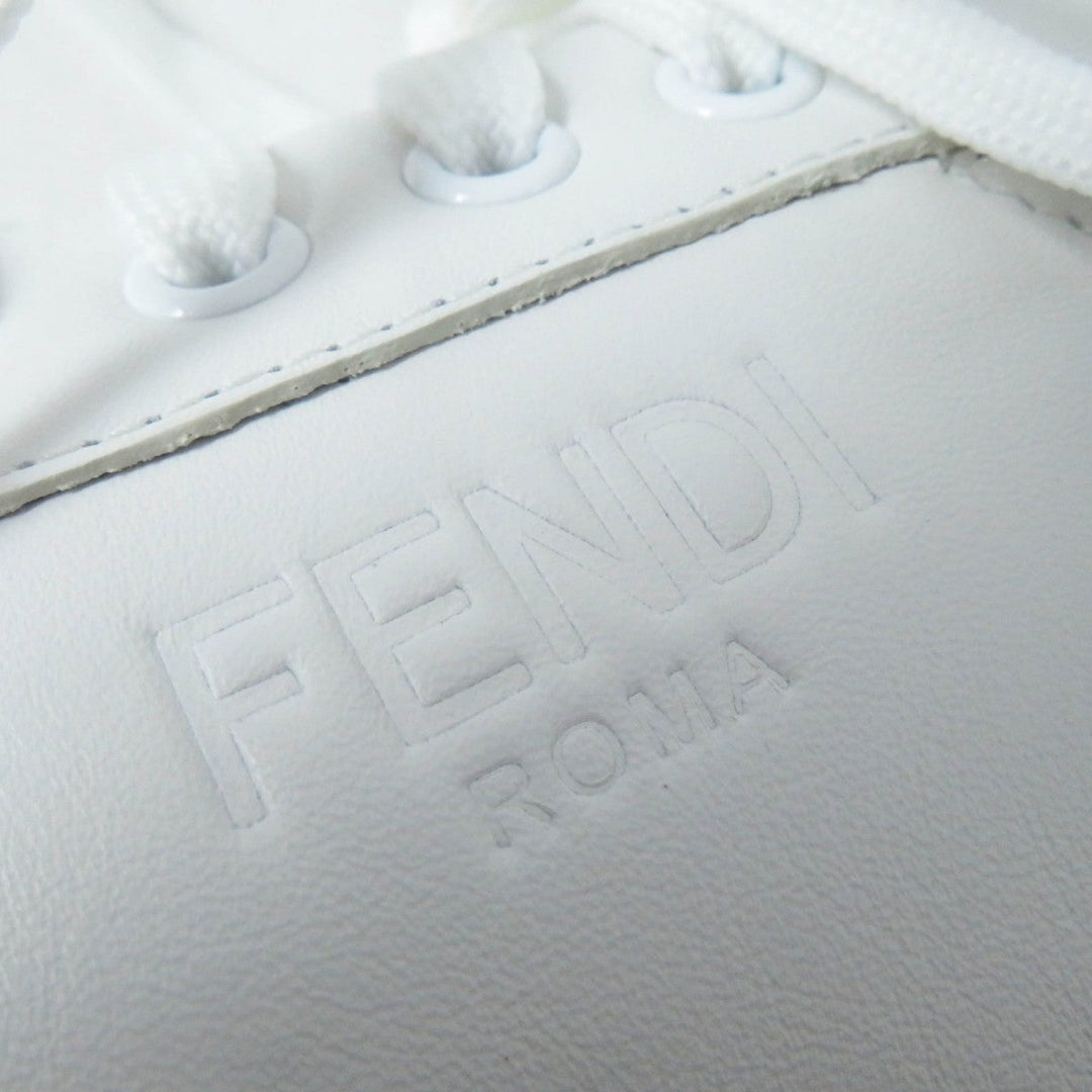 FENDI sneakers 8E8423 leather White beige 38