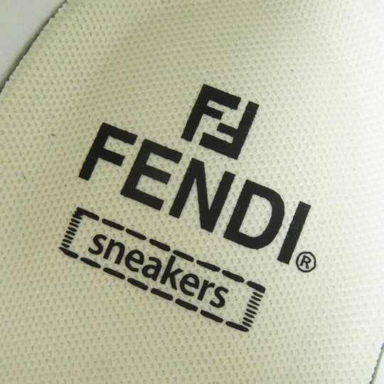 FENDI sneakers 8E8423 leather White beige 38