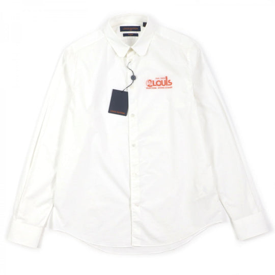 LOUIS VUITTON Long sleeve shirt cotton white REGULAR FIT Virgil Abloh XL