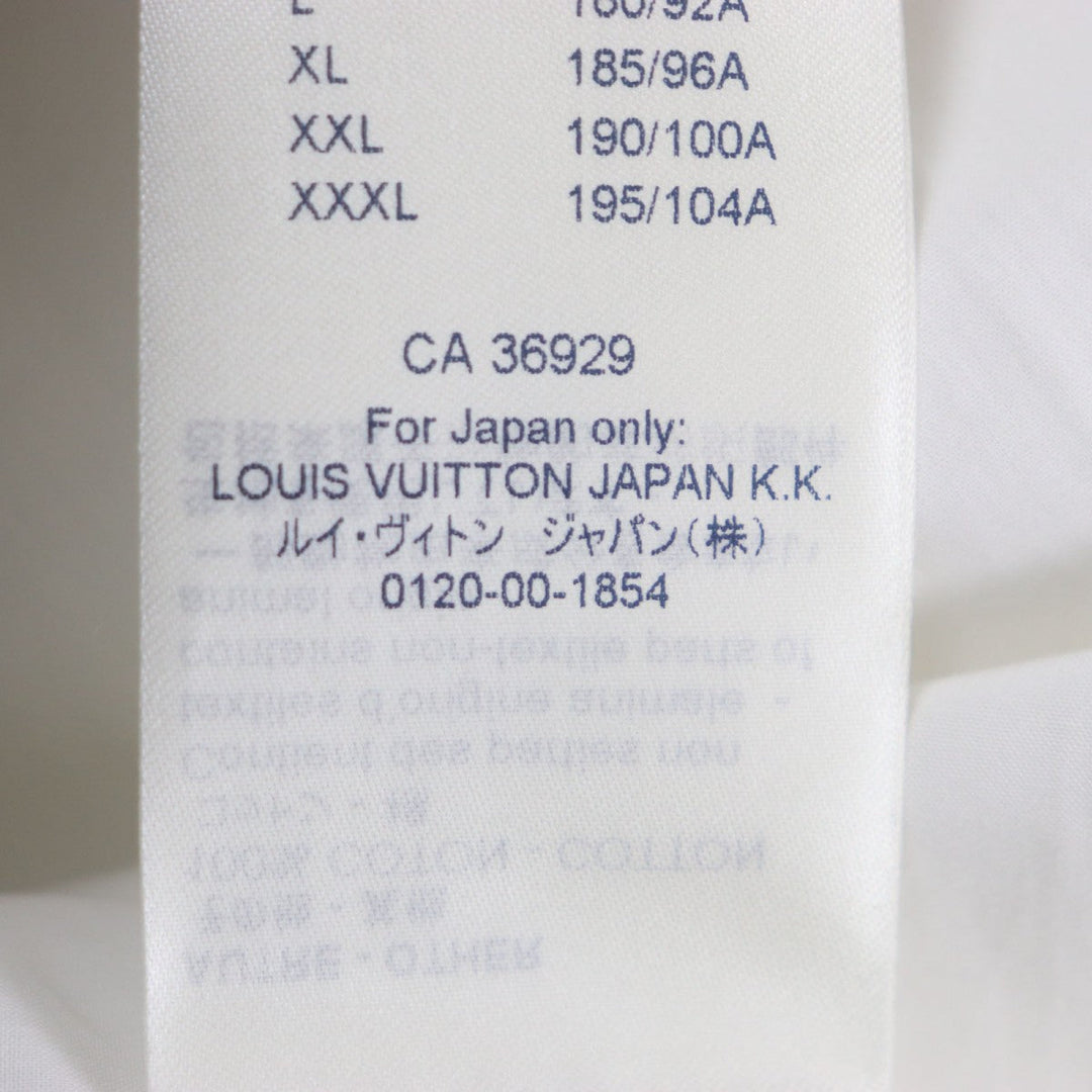 LOUIS VUITTON Long sleeve shirt cotton white REGULAR FIT Virgil Abloh XL