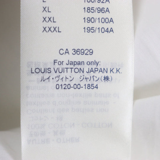LOUIS VUITTON Long sleeve shirt cotton white REGULAR FIT Virgil Abloh XL
