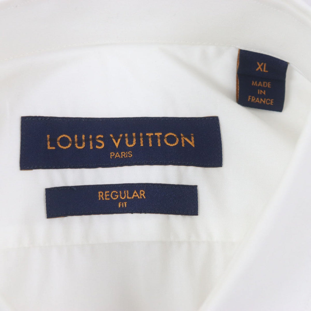 LOUIS VUITTON Long sleeve shirt cotton white REGULAR FIT Virgil Abloh XL