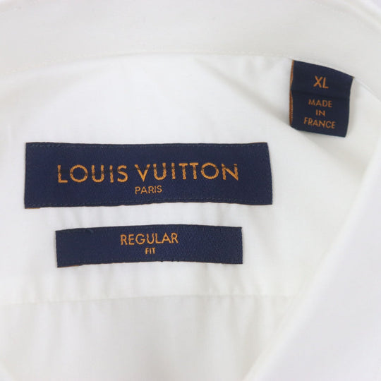 LOUIS VUITTON Long sleeve shirt cotton white REGULAR FIT Virgil Abloh XL