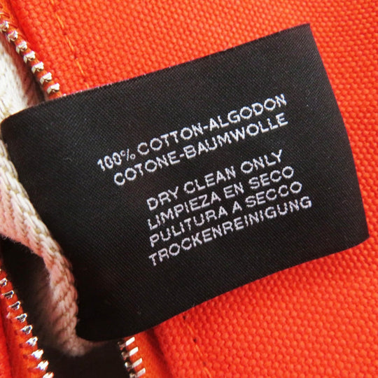 HERMES Handbag Main: Cotton orange fu Brid A Black GM Women Used Authentic