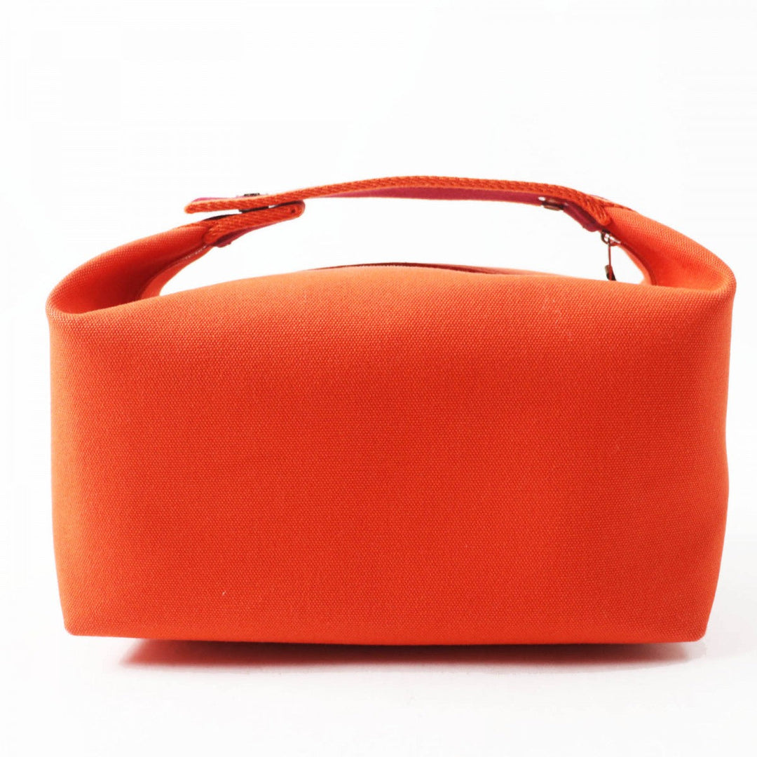 HERMES Handbag Main: Cotton orange fu Brid A Black GM Women Used Authentic