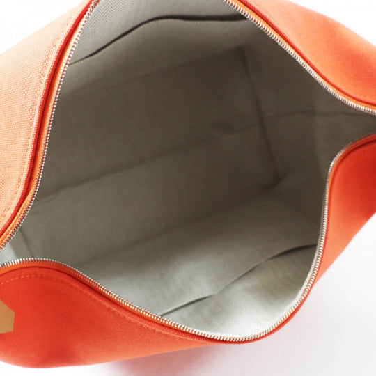 HERMES Handbag Main: Cotton orange fu Brid A Black GM Women Used Authentic