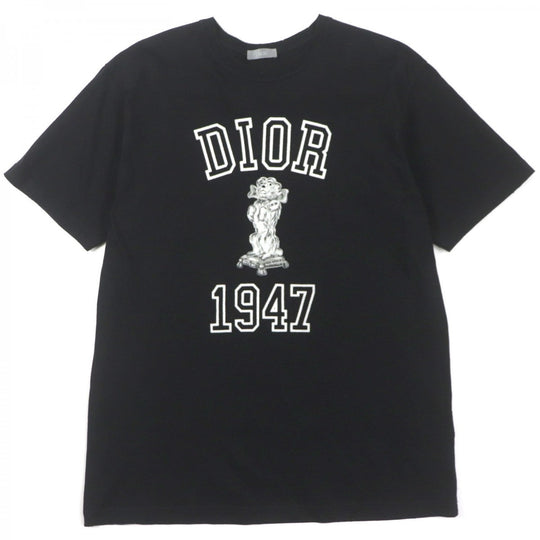 Dior HOMME Short sleeve T-shirt 483J635A0817 cotton black Bobby M