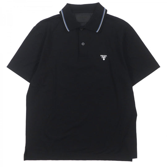 PRADA Short sleeve polo shirt UJN798 cotton black M