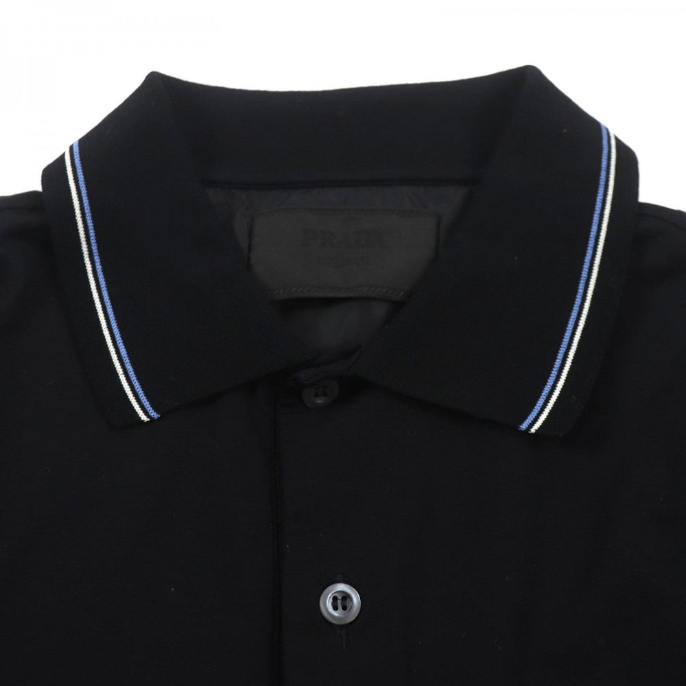PRADA Short sleeve polo shirt UJN798 cotton black M