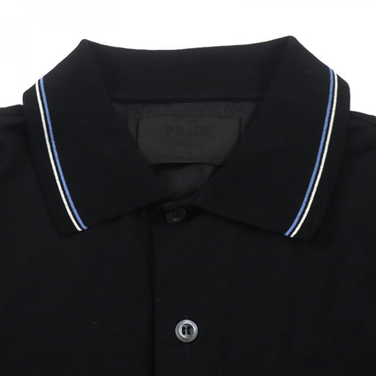 PRADA Short sleeve polo shirt UJN798 cotton black M