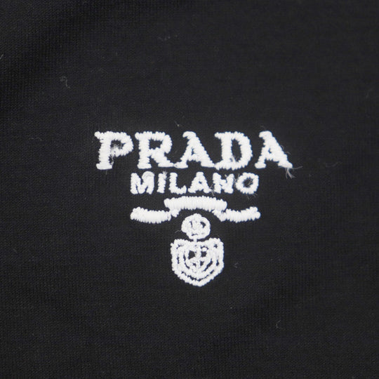 PRADA Short sleeve polo shirt UJN798 cotton black M