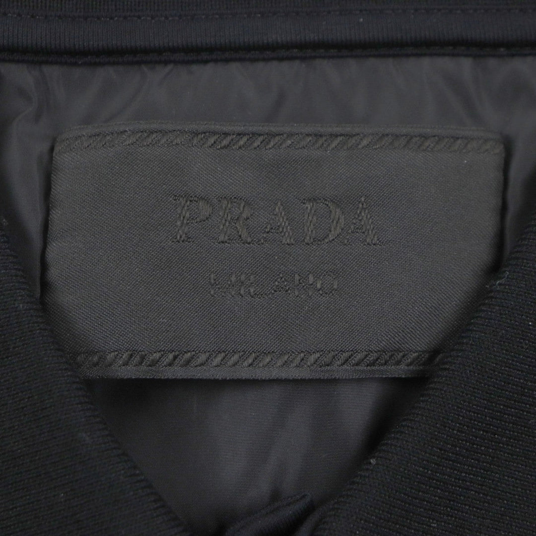 PRADA Short sleeve polo shirt UJN798 cotton black M