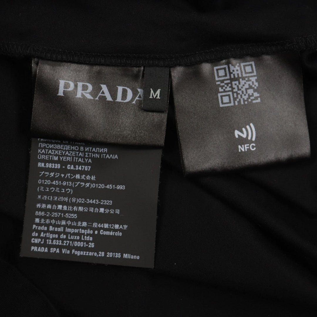 PRADA Short sleeve polo shirt UJN798 cotton black M