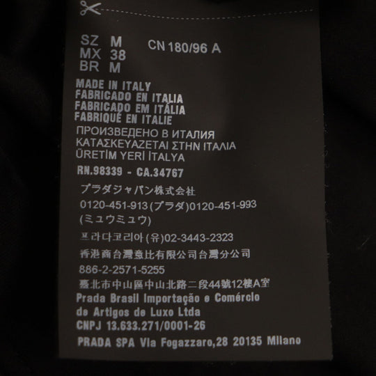 PRADA Short sleeve polo shirt UJN798 cotton black M