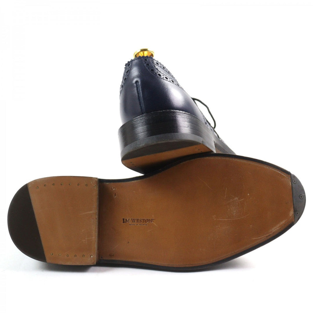 J.M WESTON Leather shoes Main: Leather Navy 588 mens Used Authentic