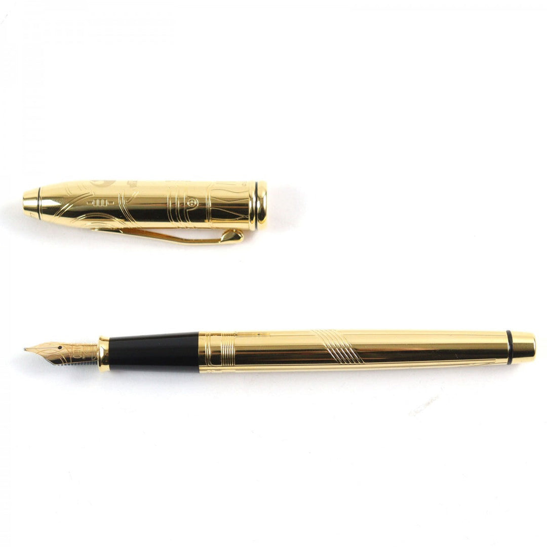 CROSS fountain pen AT0046D-39FD Pen tip: 18K gold Townsend mens Used Authentic