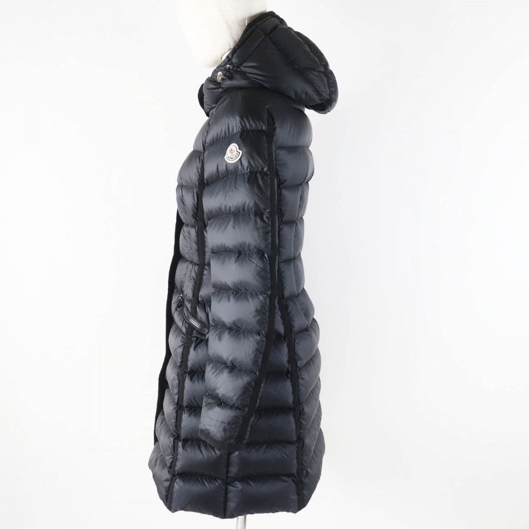 MONCLER down coat Outer: 100% nylon, Lining: 100% nylon, Part: 100% nylon, Filling: 90% down, Filling: 10% feather black HERMINE Women Used Authentic