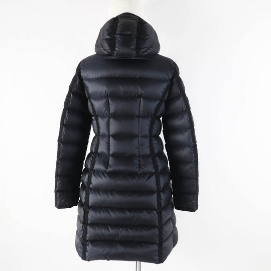 MONCLER down coat Outer: 100% nylon, Lining: 100% nylon, Part: 100% nylon, Filling: 90% down, Filling: 10% feather black HERMINE Women Used Authentic