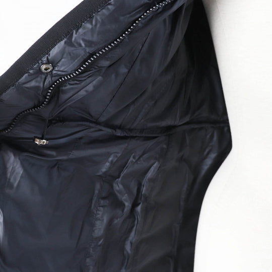 MONCLER down coat Outer: 100% nylon, Lining: 100% nylon, Part: 100% nylon, Filling: 90% down, Filling: 10% feather black HERMINE Women Used Authentic