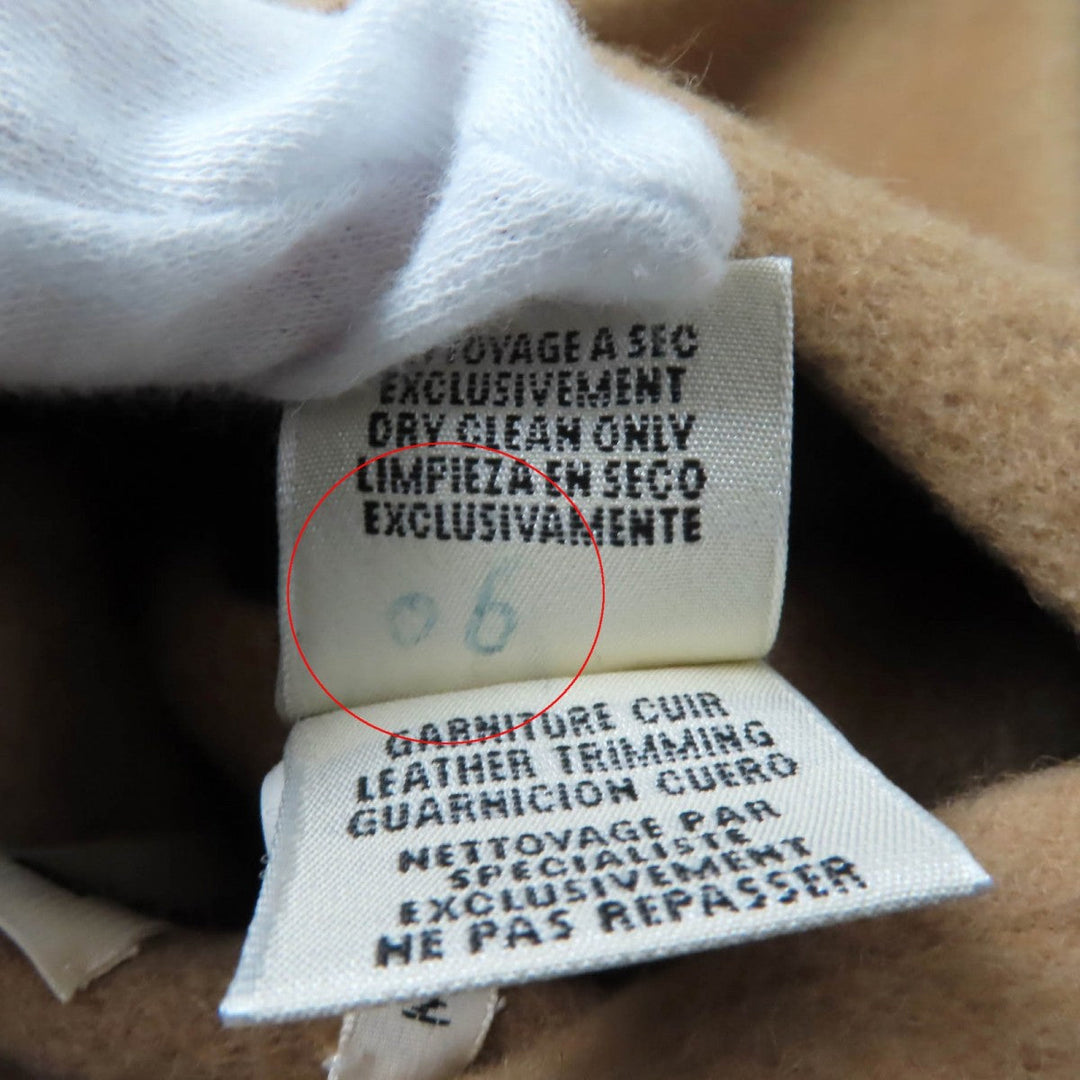 HERMES Jacket Camel Beige black 38