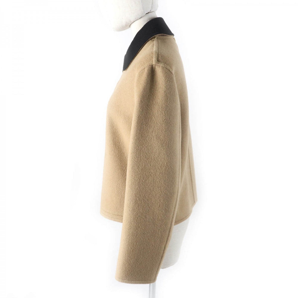 HERMES Jacket Camel Beige black 38