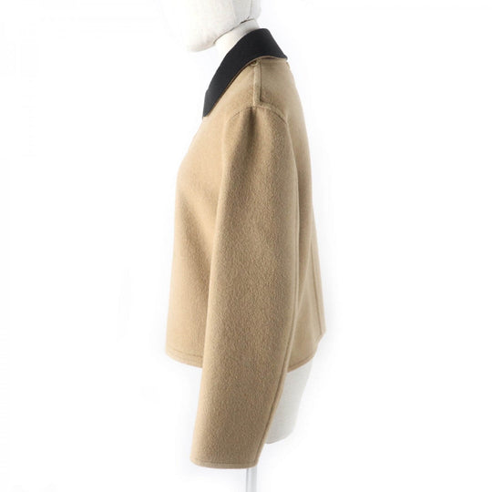 HERMES Jacket Camel Beige black 38