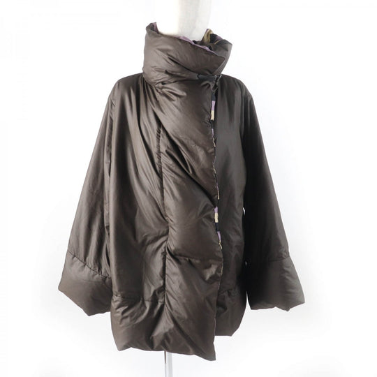 HERMES Down jacket polyester Brown 42