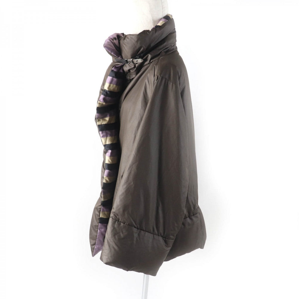 HERMES Down jacket polyester Brown 42