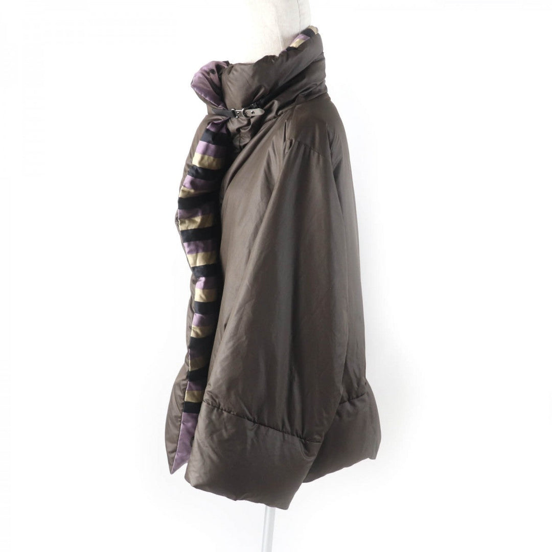 HERMES Down jacket polyester Brown 42