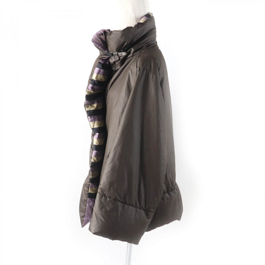 HERMES Down jacket polyester Brown 42