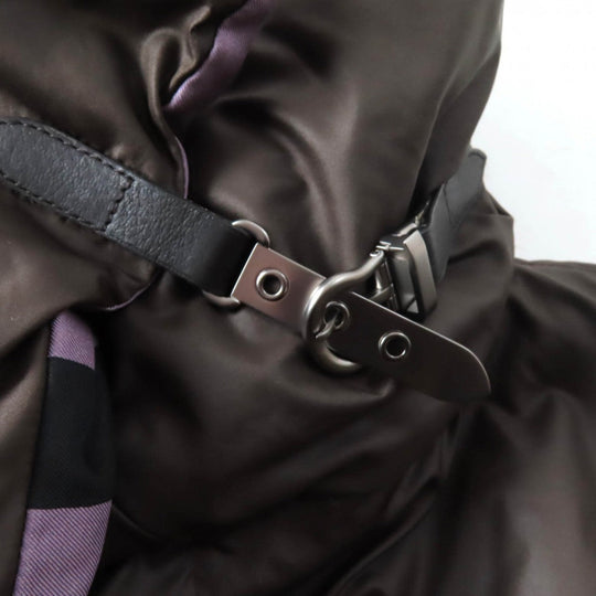 HERMES Down jacket polyester Brown 42