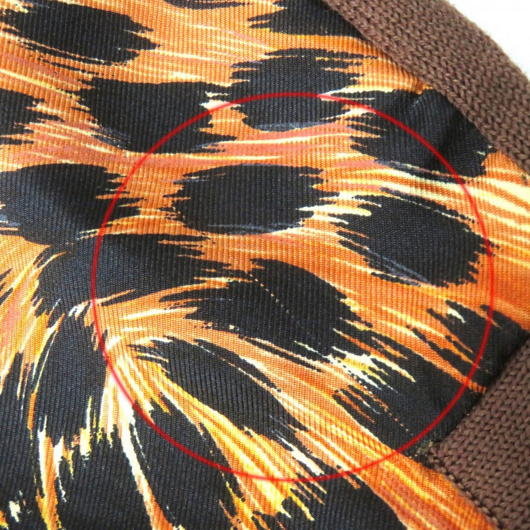 LEONARD FASHION tops Main: 100% wool, Part: 100% silk Brown type Women M Used Authentic