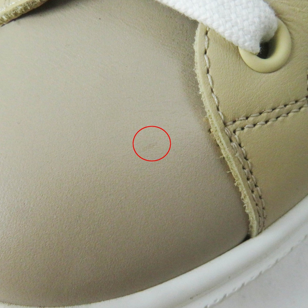HERMES High cut sneakers Main: Leather White beige Daydream Women 35.5 Used Authentic