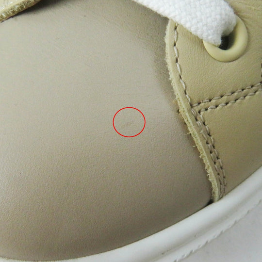 HERMES High cut sneakers Main: Leather White beige Daydream Women 35.5 Used Authentic