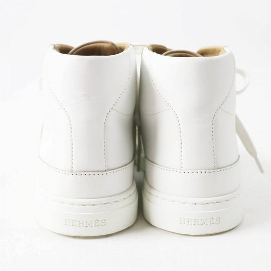 HERMES High cut sneakers Main: Leather White beige Daydream Women 35.5 Used Authentic
