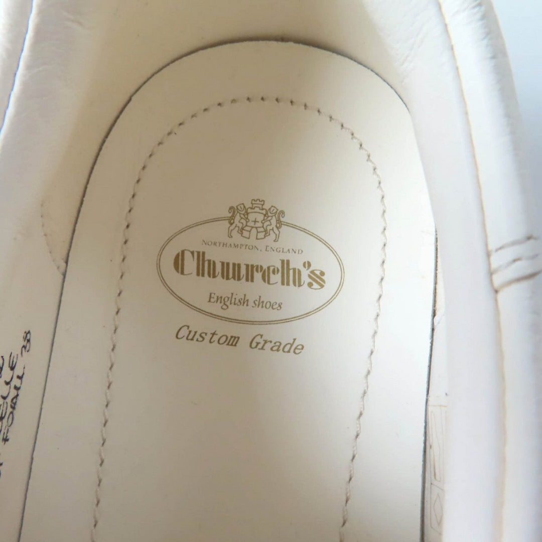 CHURCH'S sneakers Main: Deerskin Ivory LAURELLE Women 38 Used Authentic