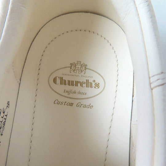 CHURCH'S sneakers Main: Deerskin Ivory LAURELLE Women 38 Used Authentic
