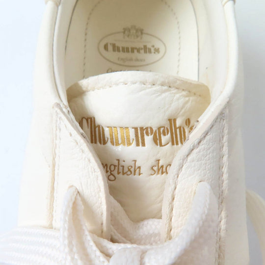 CHURCH'S sneakers Main: Deerskin Ivory LAURELLE Women 38 Used Authentic