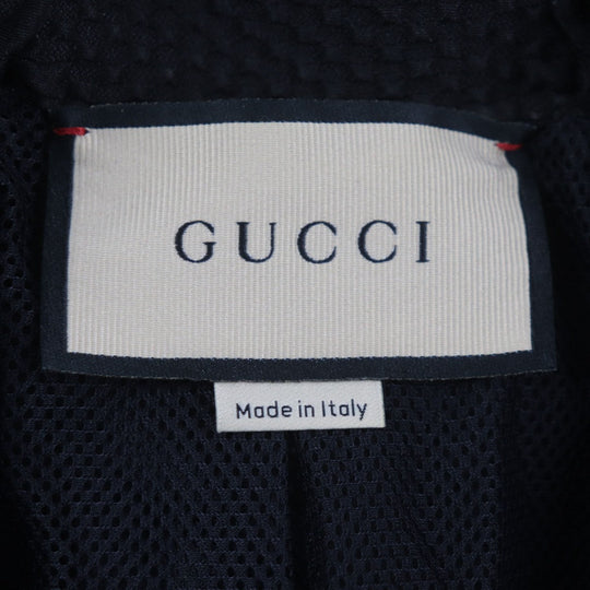 GUCCI Track jacket 724491 Outer material: 73% polyester, Outer material: 23% nylon, Outer material: 4% polyurethane, Part: 90% polyester, Part: 10% polyurethane Black Lime mens S Used Authentic
