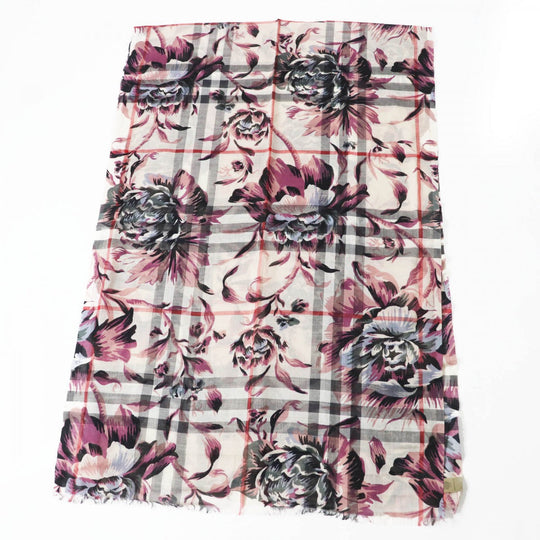 BURBERRY Stall 4043946 Main: 51% wool, Main: 49% silk Stone Ash Rose Women Used Authentic